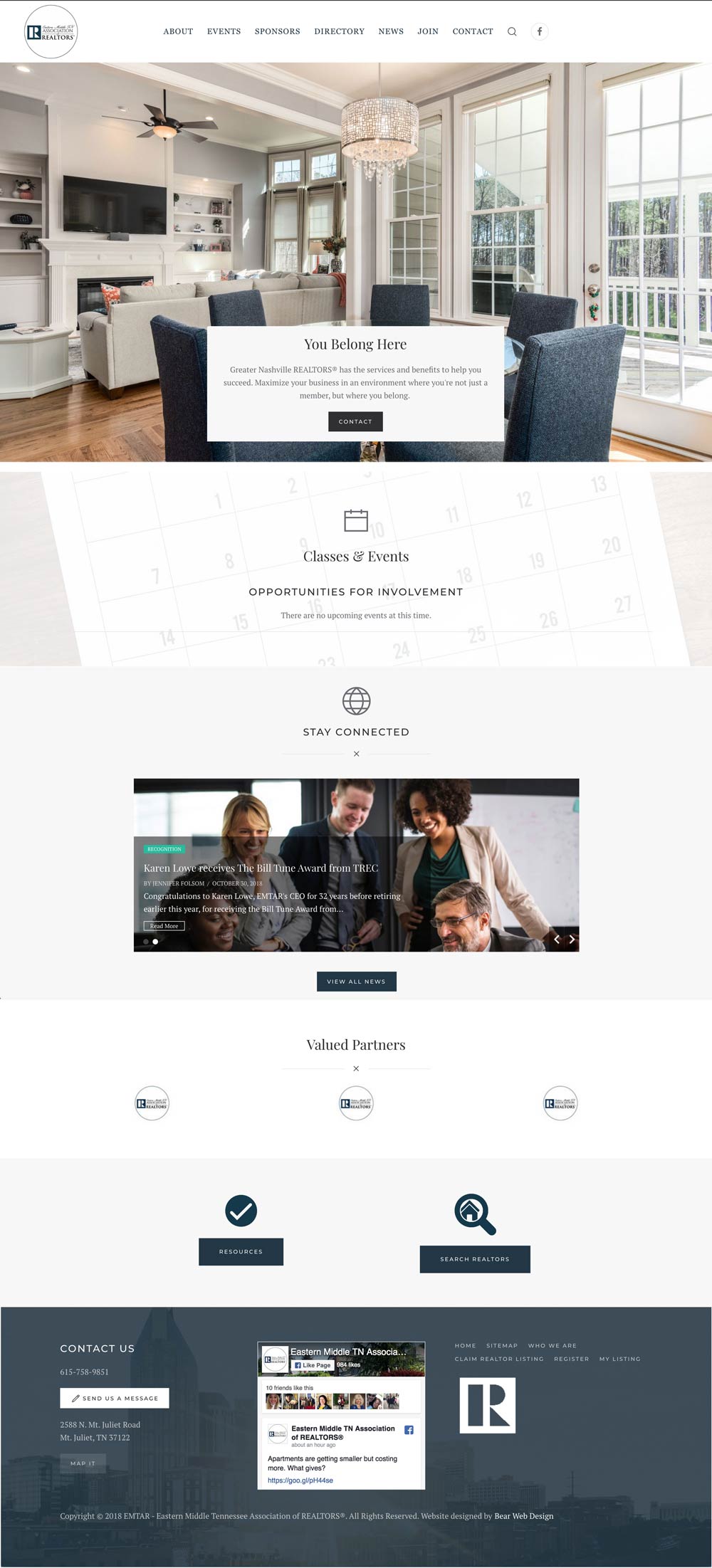 EMTAR Website designed by Bear Web Design