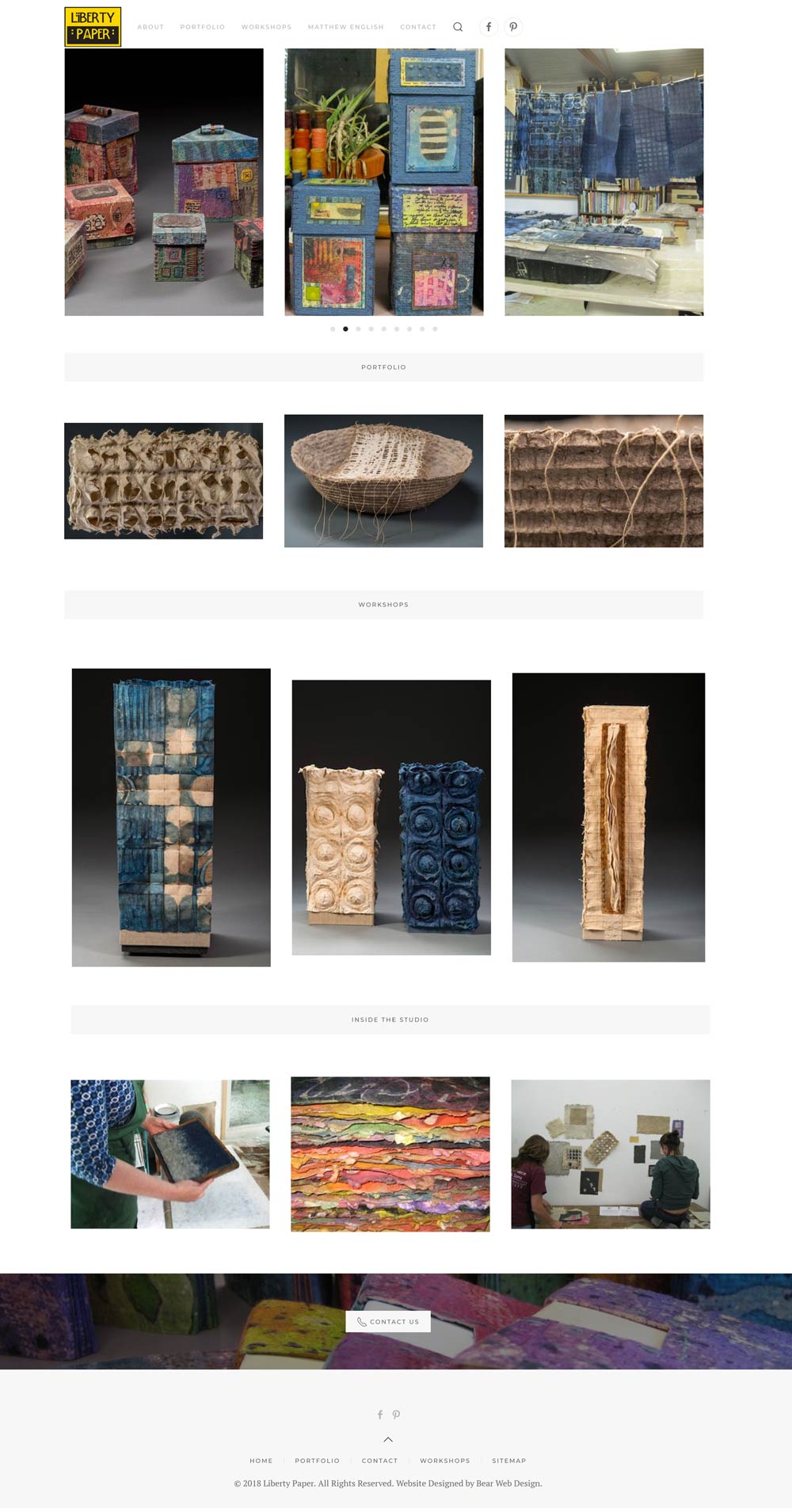 Liberty Paper Website Designed by Bear Web Design