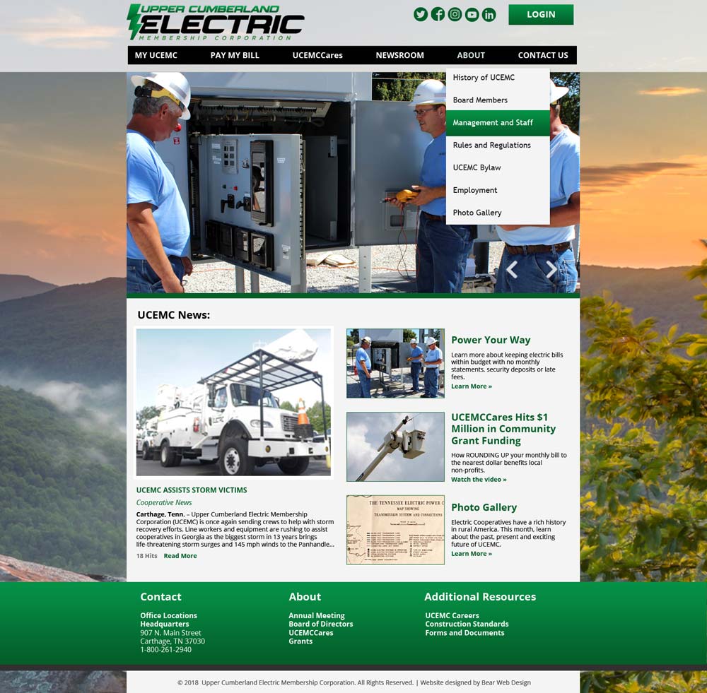 UCEMC Website designed by Bear Web Design