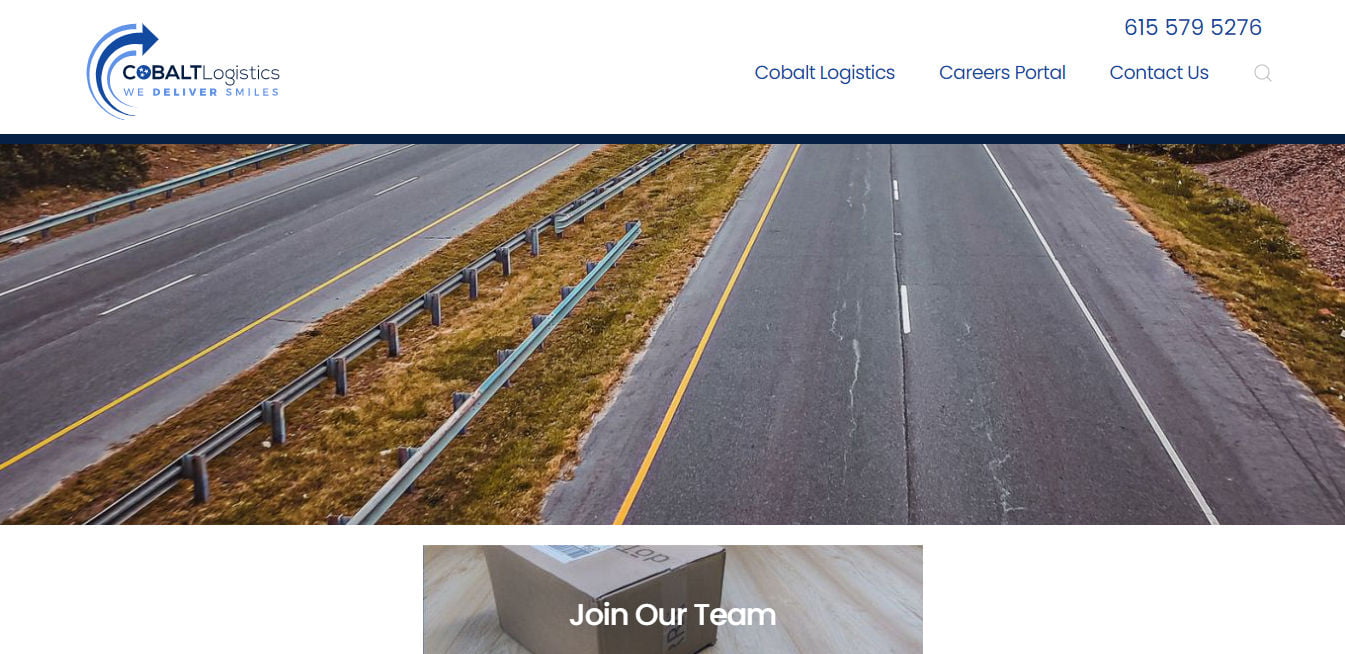 Cobalt Logistics designed by Bear Web Design