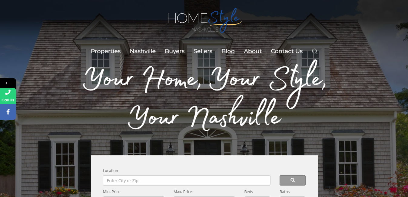 Home Style Nashville Website Designed by Bear Web Design