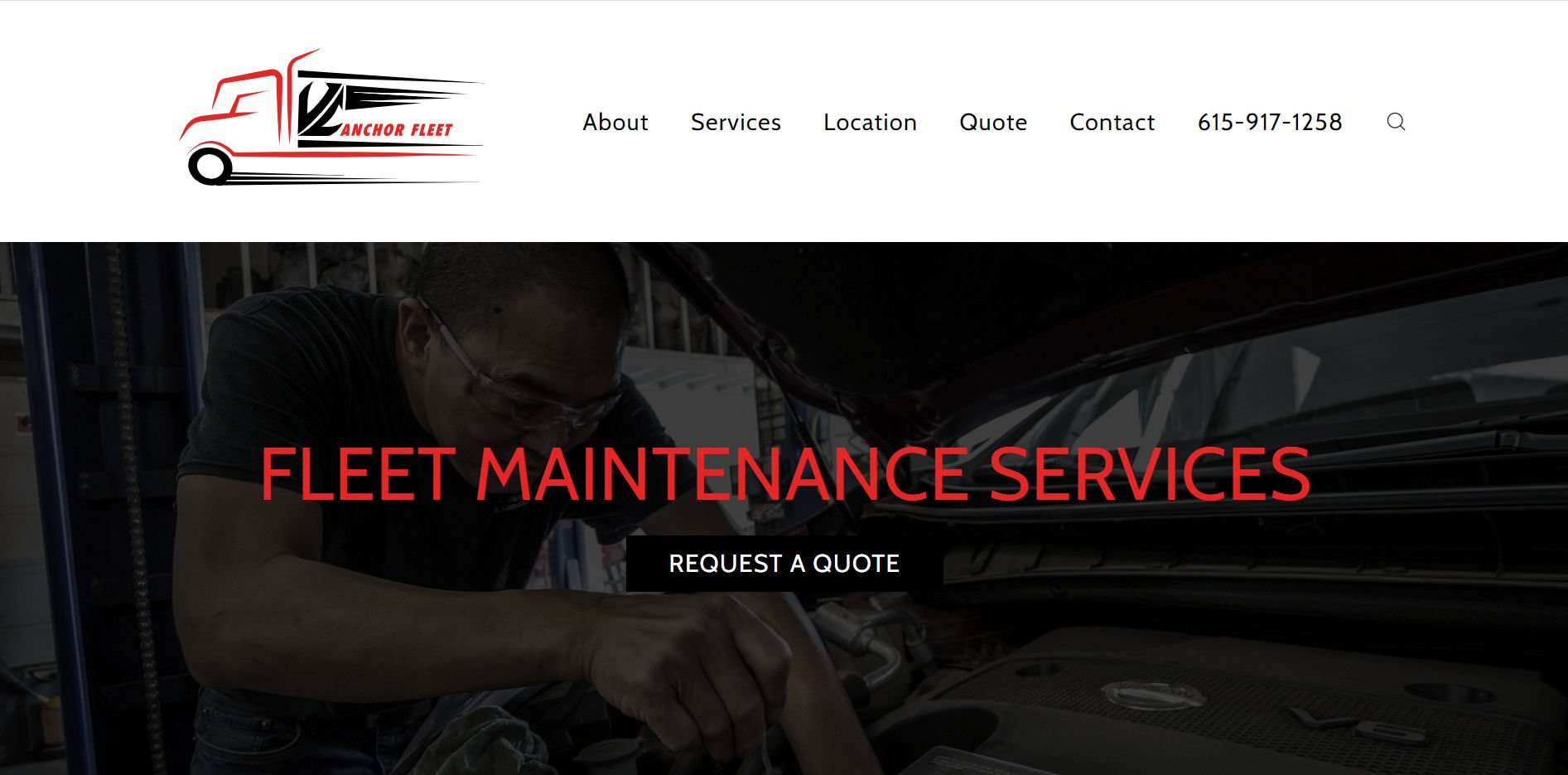 Anchor Fleet Nashville Website Design by Bear Web Design