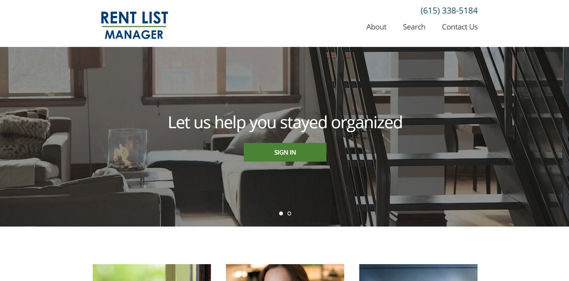 Rent List Manager Designed by Bear Web Design