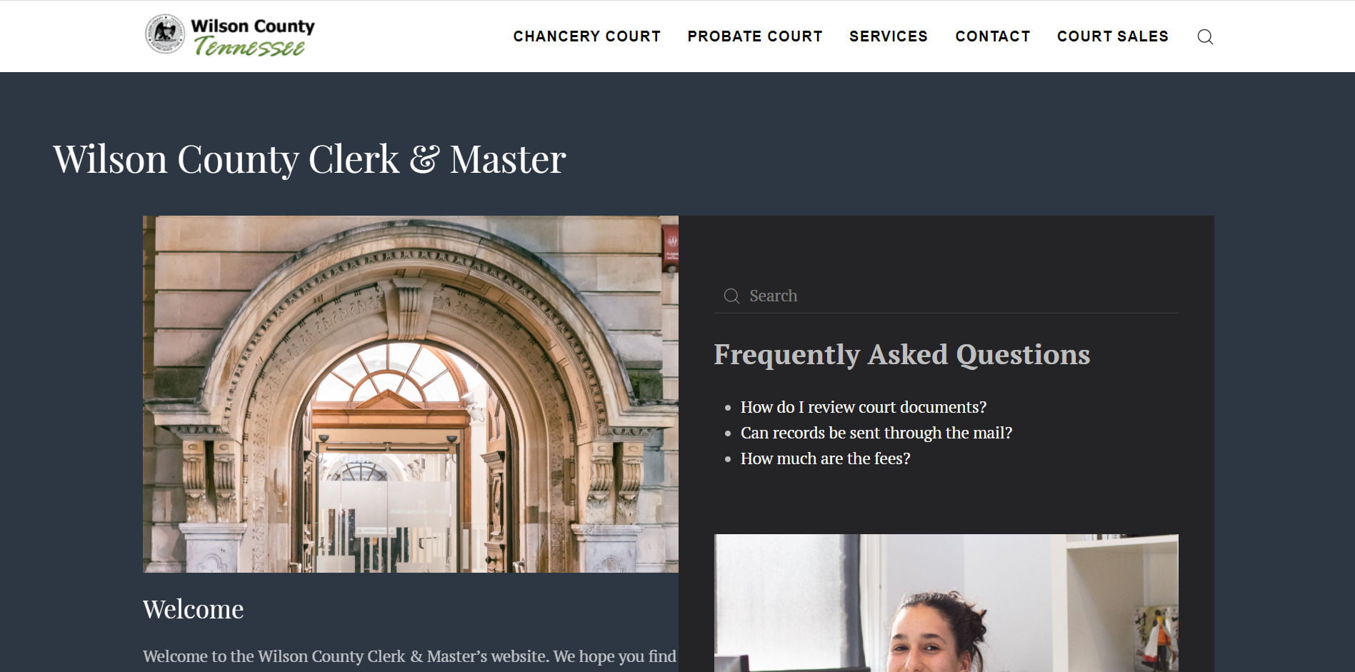 Wilson Clerk & Master Website Designed by Bear Web Design