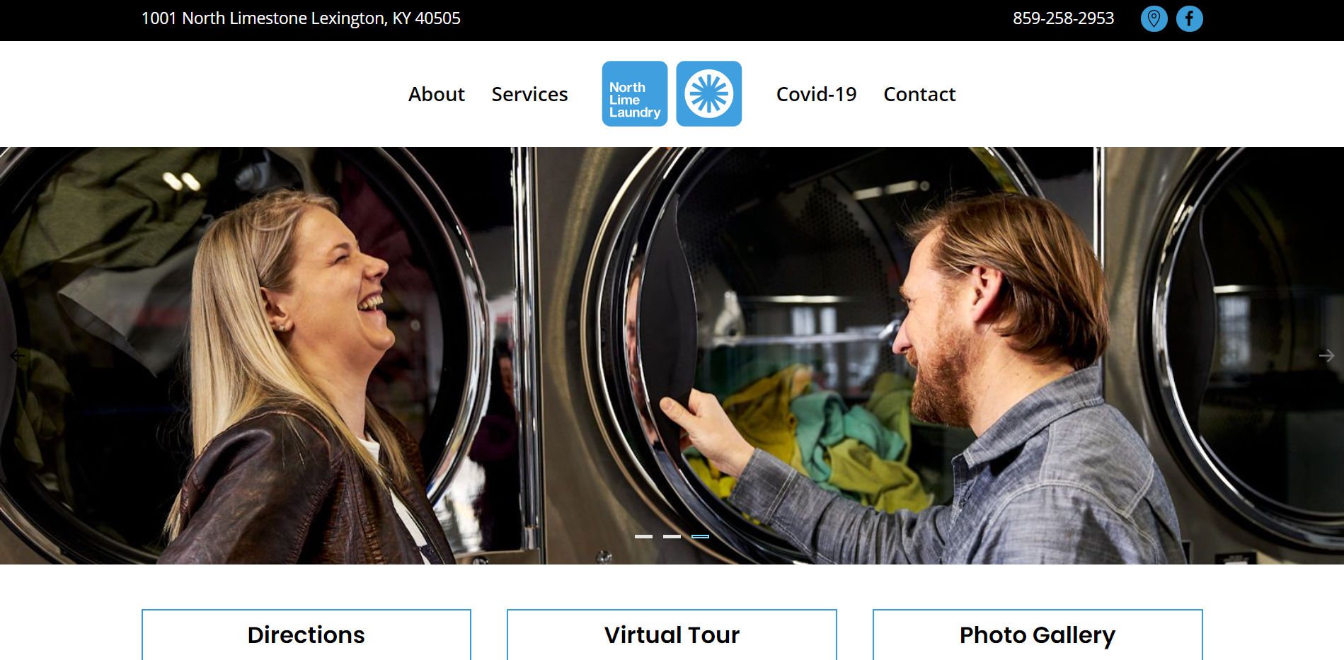 North Lime Laundry Website Design by Bear Web Design