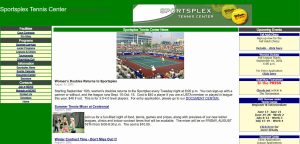 Sportsplex Tennis Center 2001