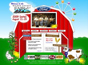 Wilson County Fair Award Winning Website