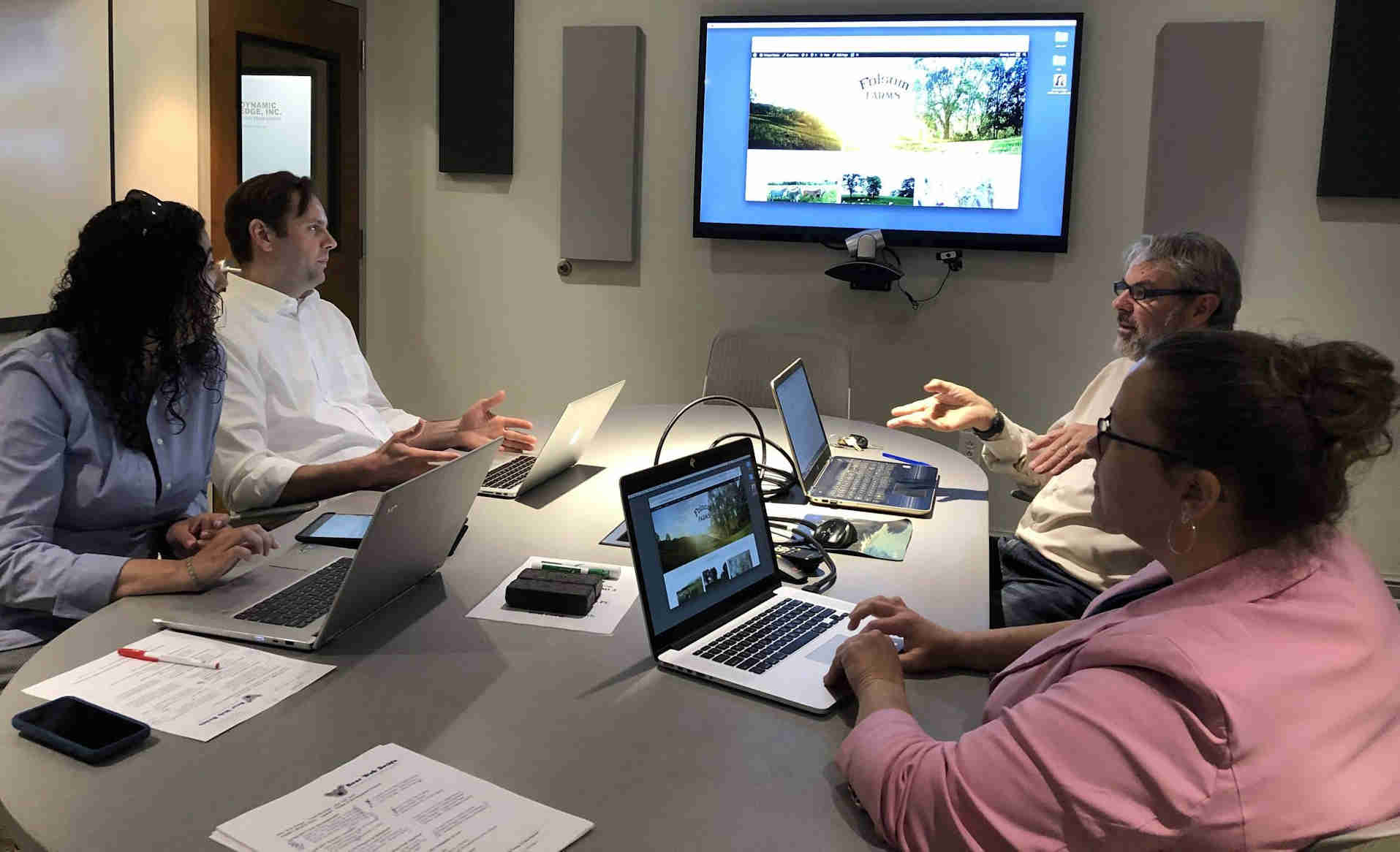 Bear Web Design Team Meeting