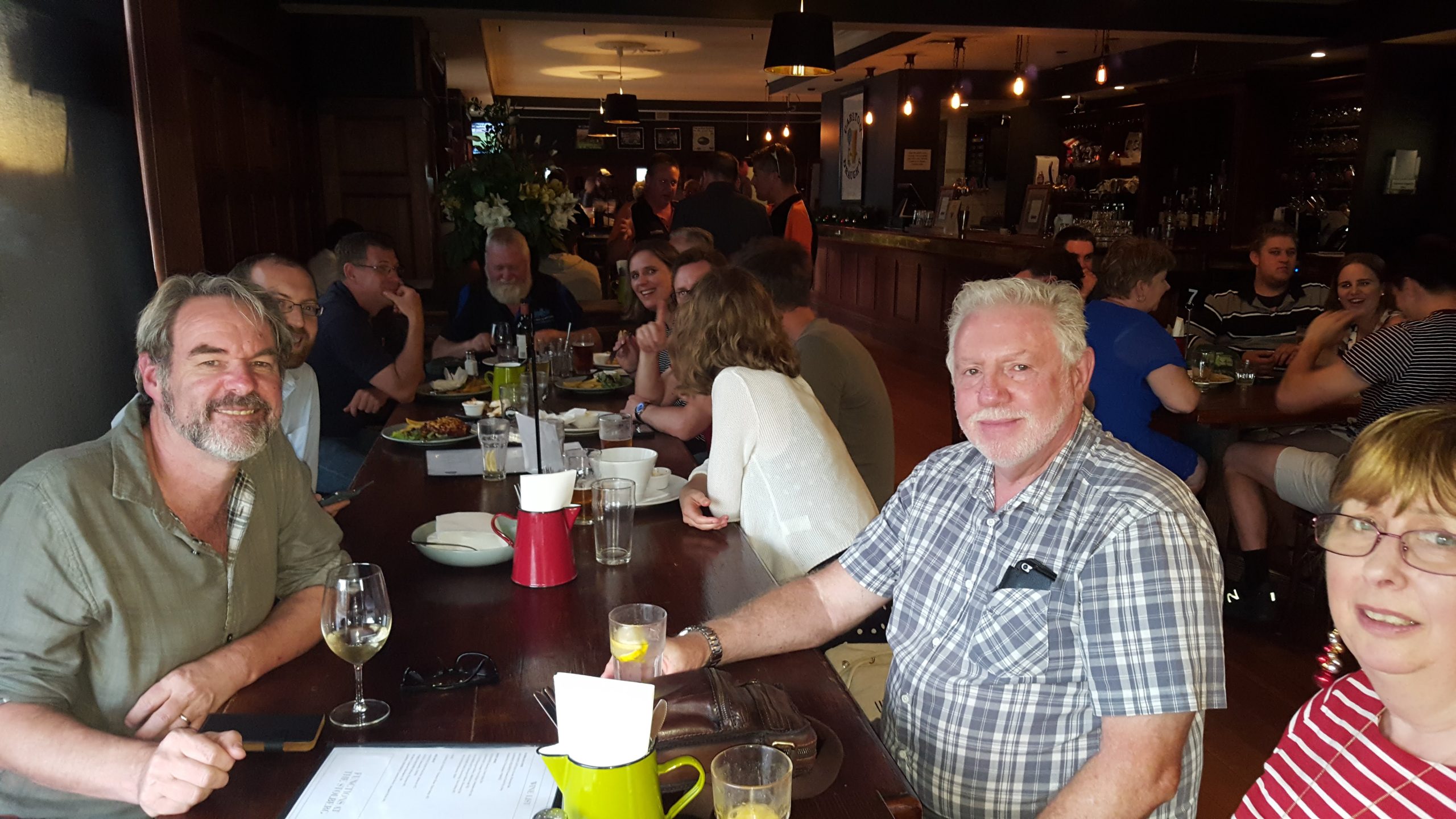 Peter Beare at the Melbourne Joomla Users Group Christmas Party in 2017