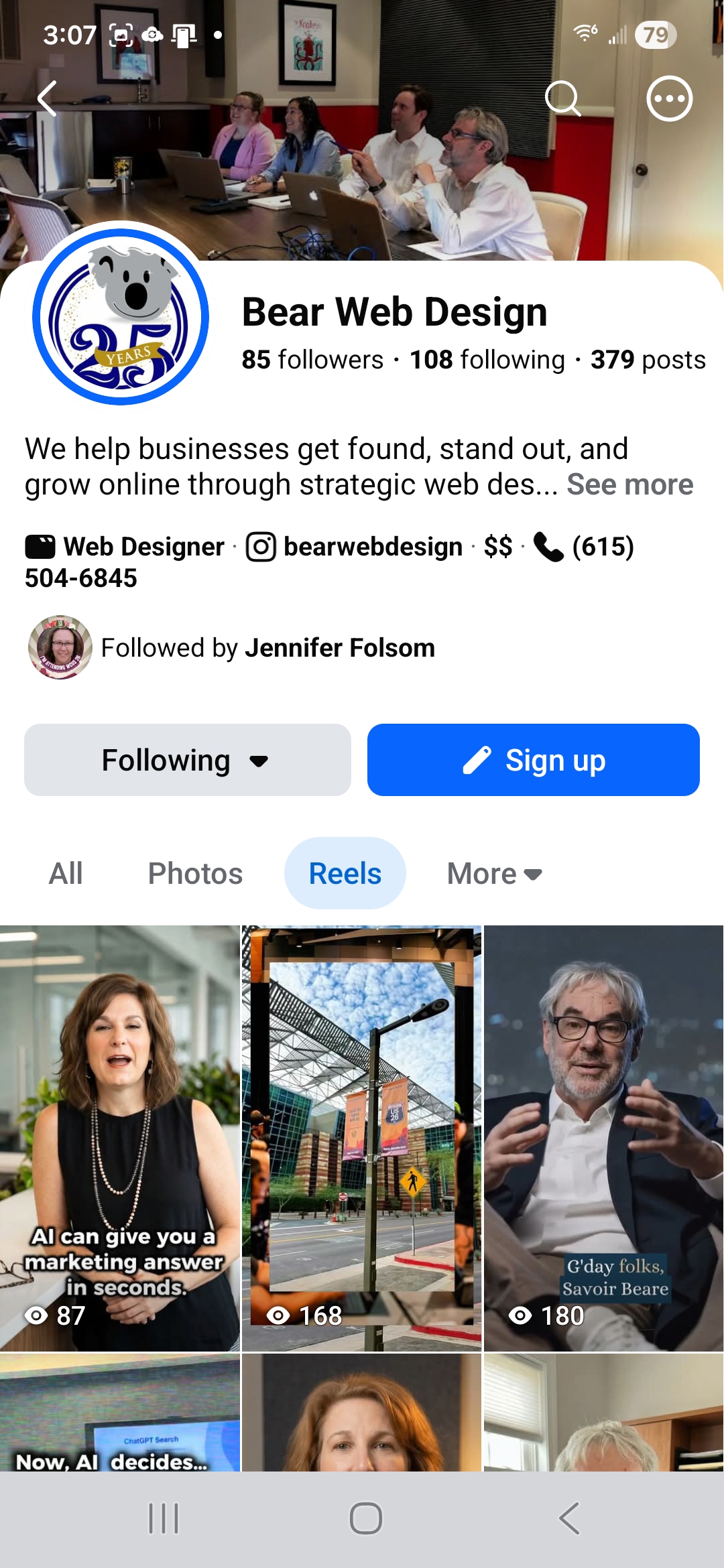 Bear Web Design on Facebook