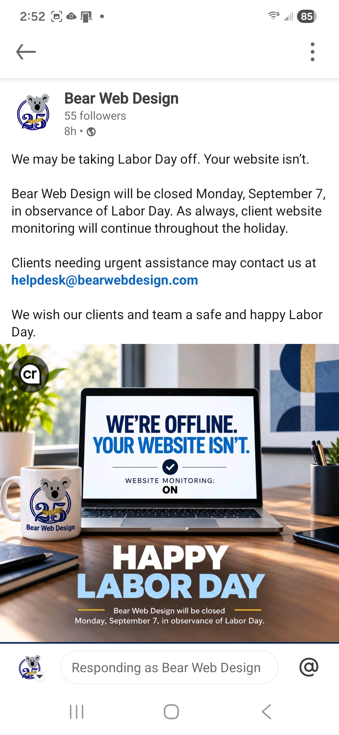 Bear Web Design on LinkedIn